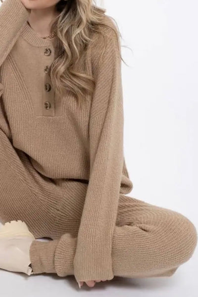 Knit Henley Sweater